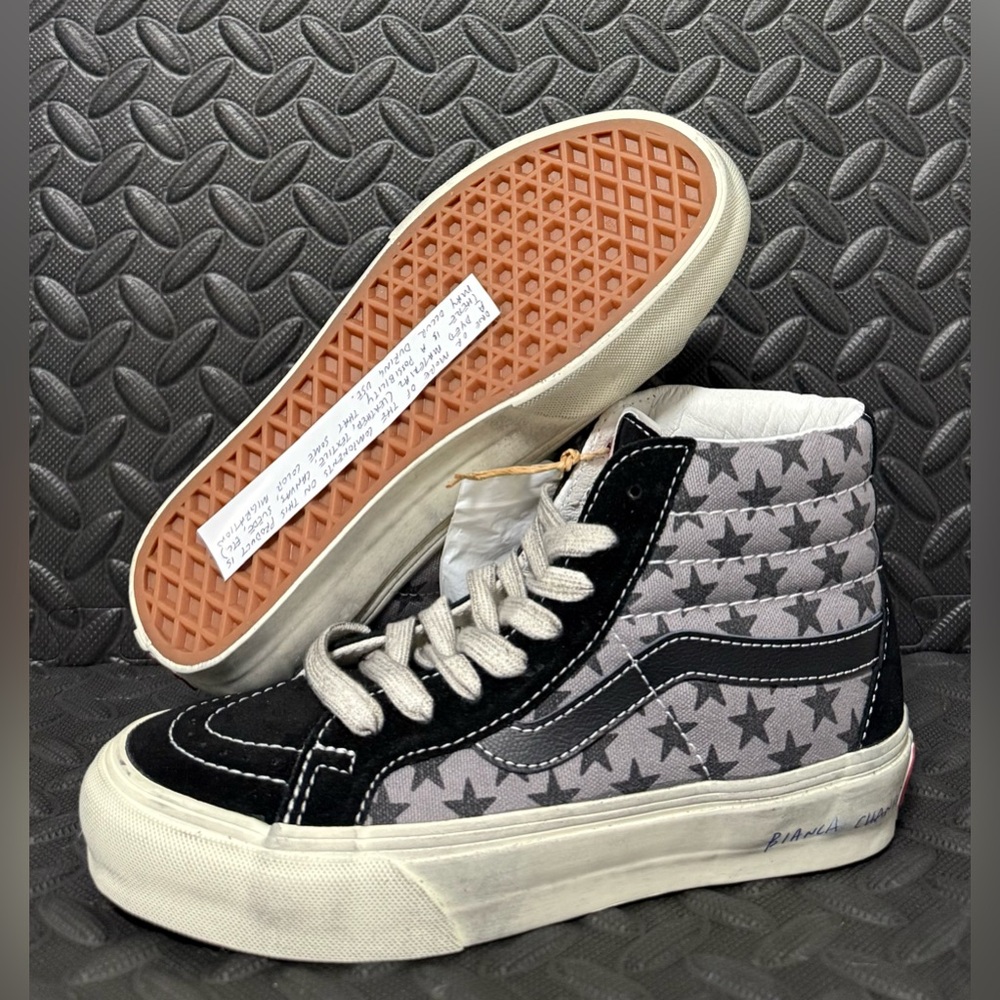 Vans Vault‎ OG Sk8-Hi Reissue Bianca Chandon Black Grey Sneakers Womens Size 5